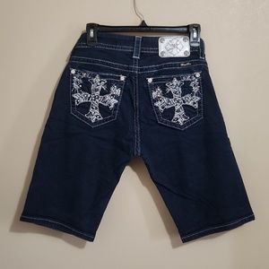 Miss Me Size 28 Bermuda Shorts
